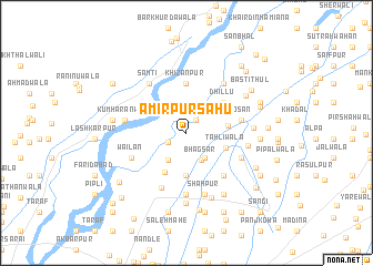 map of Amirpur Sāhu