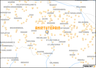 map of Amīr Tūt-e Pā\