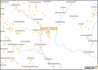 map of Amīrzāda