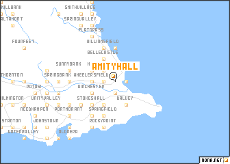 map of Amity Hall