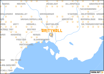 map of Amity Hall