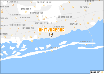 map of Amity Harbor