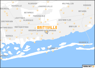 map of Amityville