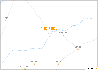 map of Am Kiféou