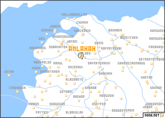 map of Amlaḩah