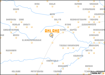 map of Amlamé