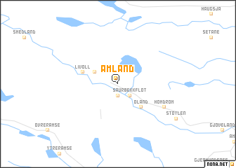 map of Åmland