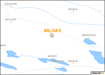 map of Åmliden