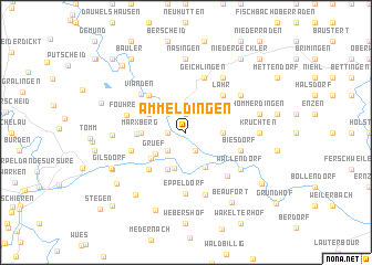 map of Ammeldingen