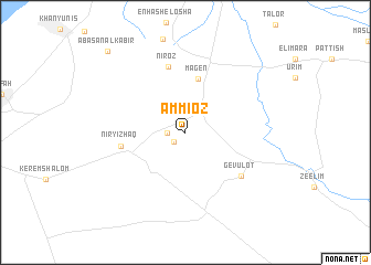 map of ‘Ammi‘oz