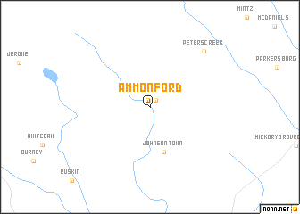 map of Ammon Ford