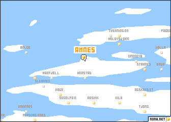 map of Åmnes