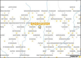 map of Amoakukrom