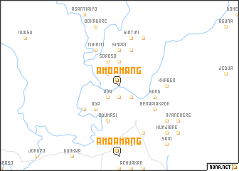 map of Amoamang
