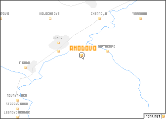 map of Amodovo