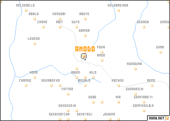 map of Āmodo