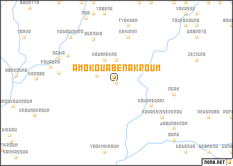 map of Amokouabenakroum