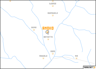 map of Amoko