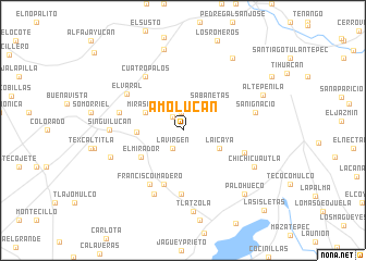 map of Amolucan