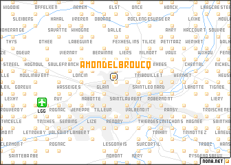 map of Amon Delbroucq