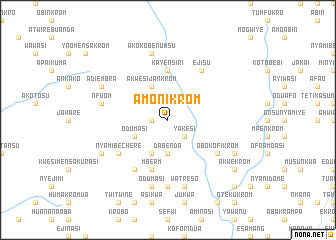 map of Amonikrom