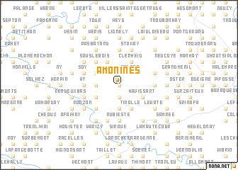 map of Amonines