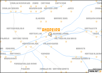 map of Amoreira