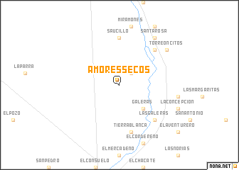 map of Amores Secos