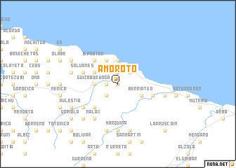 map of Amoroto