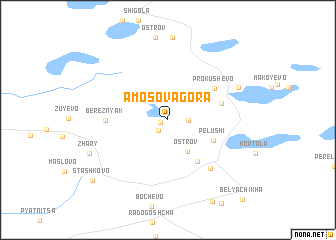 map of Amosova Gora