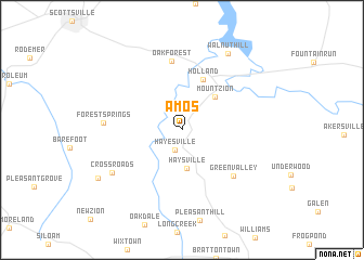 map of Amos