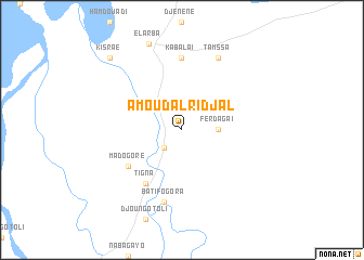 map of Amoud al Ridjal