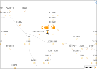 map of Amoudu