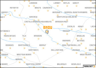 map of Amou