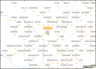 map of Amou