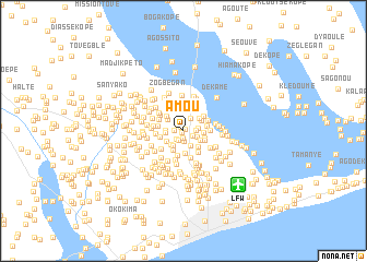 map of Amou