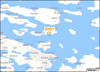 map of Åmøy