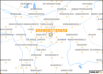 map of Ampamantanana