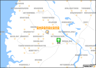 map of Ampanakana