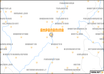map of Ampananina