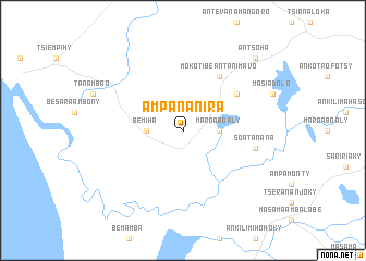 map of Ampananira