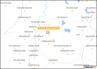 map of Ampananira