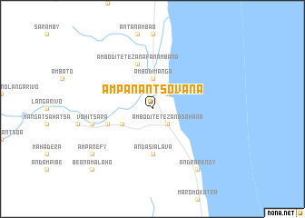 map of Ampanantsovana