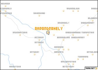 map of Ampandrahely