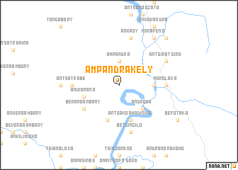 map of Ampandrakely