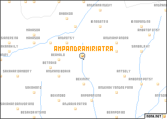 map of Ampandramiriatra