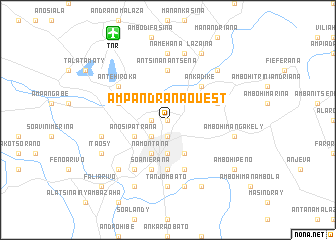 map of Ampandrana Ouest