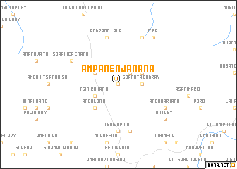 map of Ampanenjanana