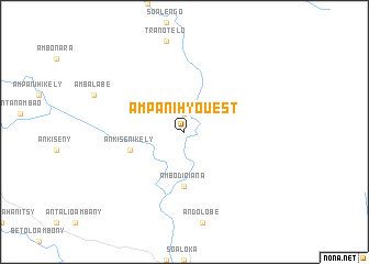 map of Ampanihy Ouest