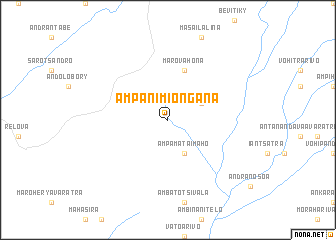 map of Ampanimiongana